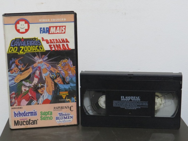 Fita Vhs Os Cavaleiros do Zodiaco Saint Seya