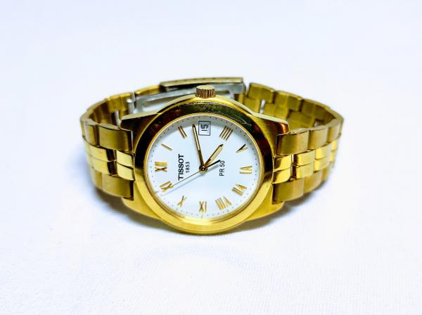 relógio tissot 1853 dourado