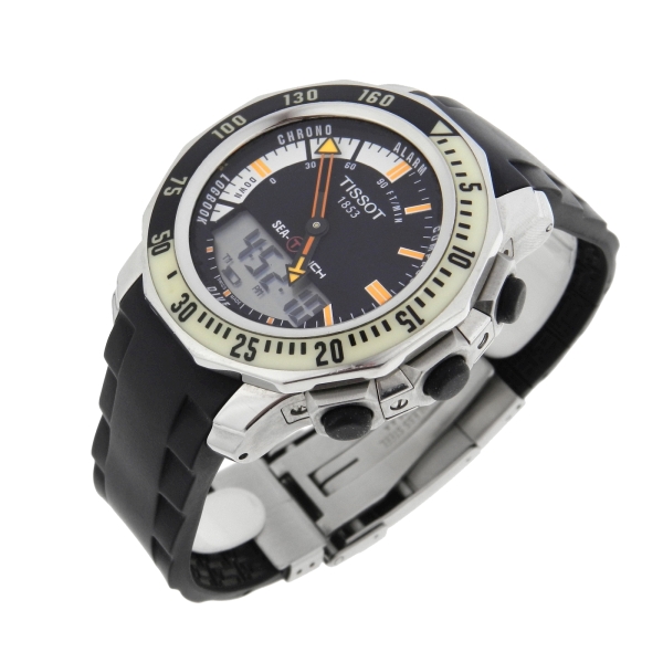 Rel gio Tissot Sea Touch Caixa em A o Pulseira em B