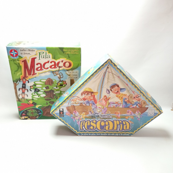 Brinquedo Antigo Jogo Pula Macaco Da Estrela Completo