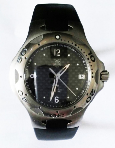 RELOGIO TAG HEUER CAIXA DE TITANIUM 38 mm QUARTZ FEIXO DEPLOIER