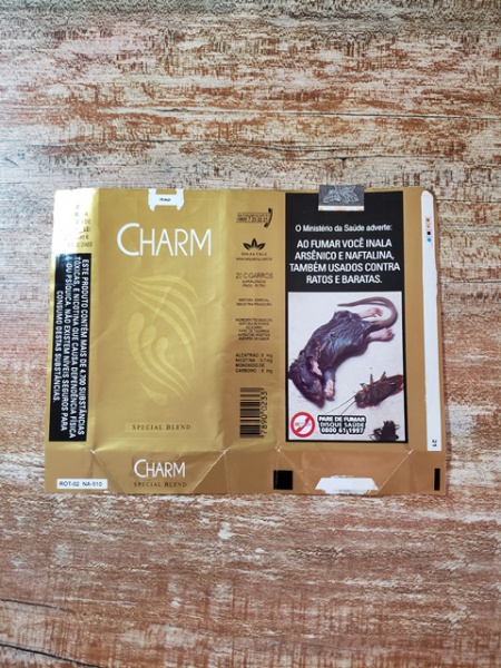 Maço de cigarros: Charm (Brasil(Charm) Col:BR-CT-0998