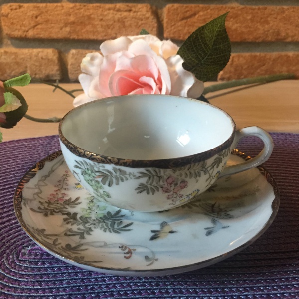 Conjunto de chá de porcelana japonês, conjunto de chá vintage