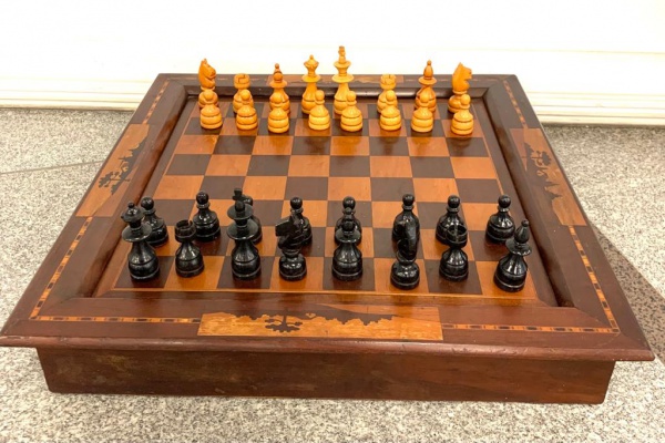 tabuleiro xadrez marchetaria marquetry chessboard