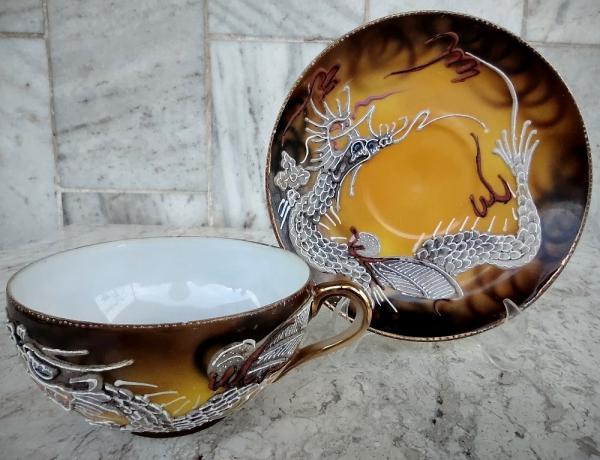 Conjunto de chá de porcelana japonês, conjunto de chá vintage