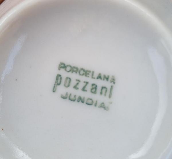 Jogo De Chá Em Porcelana Antiga Pozzani