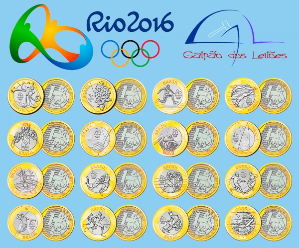 Moedas Comemorativas dos Jogos Olímpicos e Paralímpicos Rio 2016