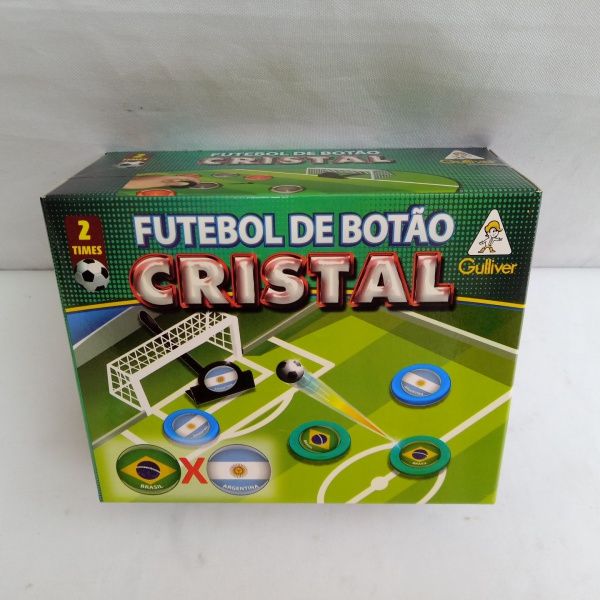 Jogo Futebol De Botão Completo Com Seleções 6 Times Cristal