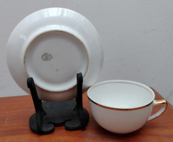 Jogo De Café/ Chá Antigo Porcelana Polonesa Tielsch (8 Xíc.)