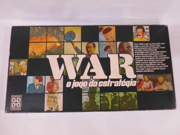 Antigo Jogo de tabuleiro War da Grow dos anos 70.