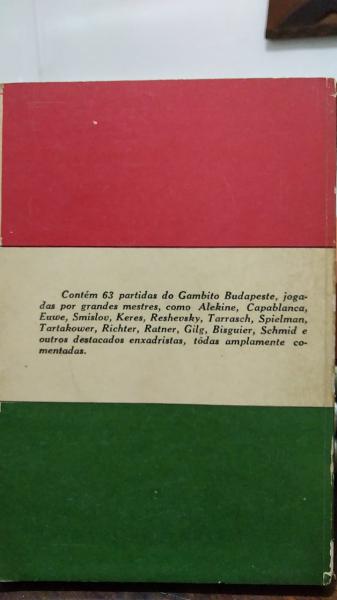 Livro: Teoria e Prática do Gambito Budapeste - F. A. Vasconcellos