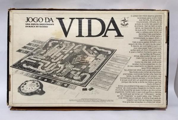 Antigo Jogo de Tabuleiro - JOGO DA VIDA - Marca Estrela Anos 80