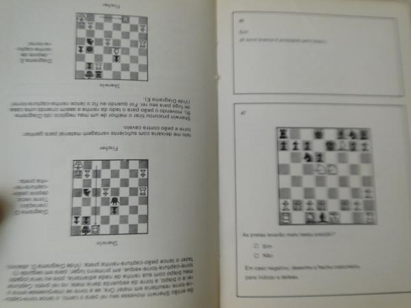 Livro Bobby Fischer Ensina Xadrez (jogos)