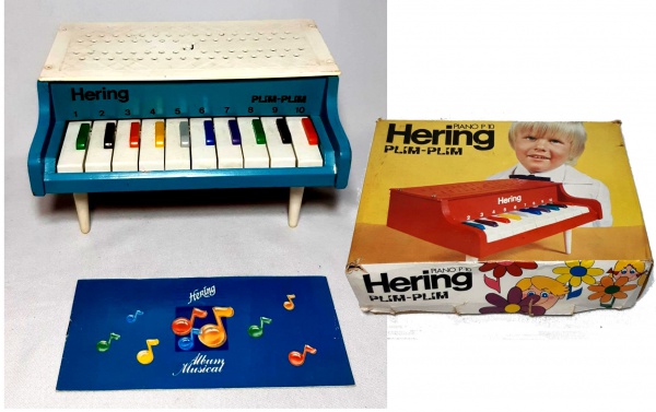 Piano Hering Plc-18 Infantil Brinquedo Antigo