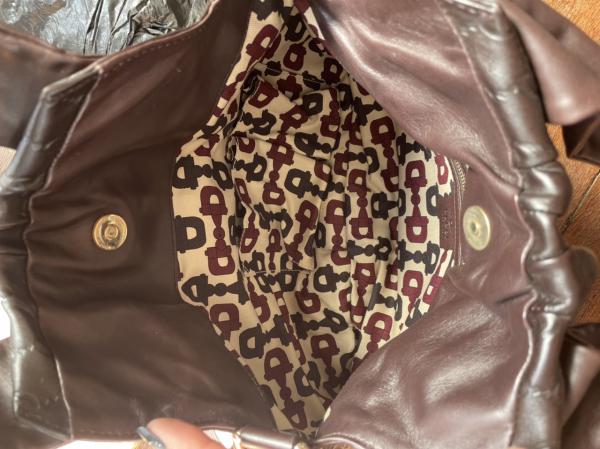gucci dust bolsa brown
