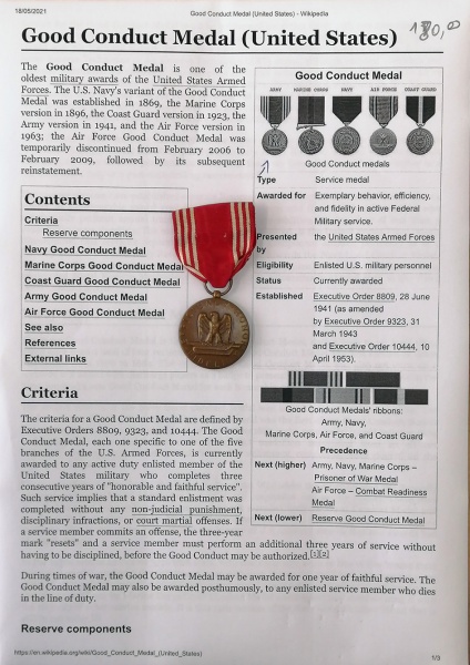 Good Conduct Medal (United States) - Wikipedia