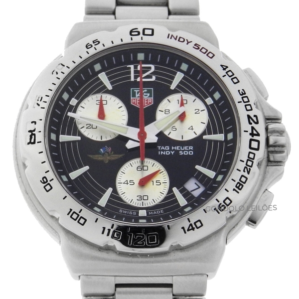 Rel gio Tag Heuer Indy 500 Chronograph Caixa em A o