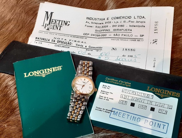 RELOGIO LONGINES SUISSE DE PULSO FEMININO com certificado e Nf de