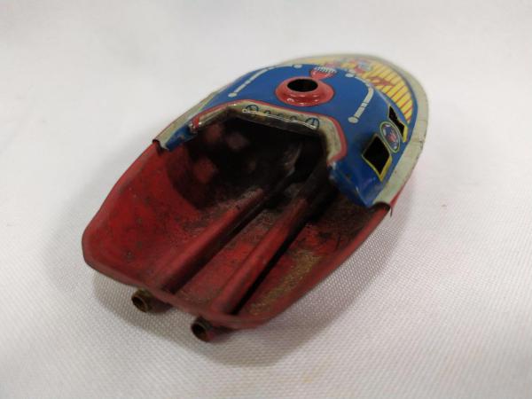 Brinquedo antigo de lata - Lancha POP POP (fabricada no