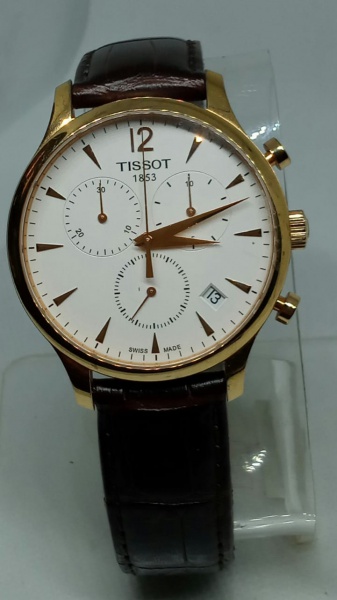 TISSOT SU O FOLHEADO A OURO QUARTZ VISOR DE SAFIRA