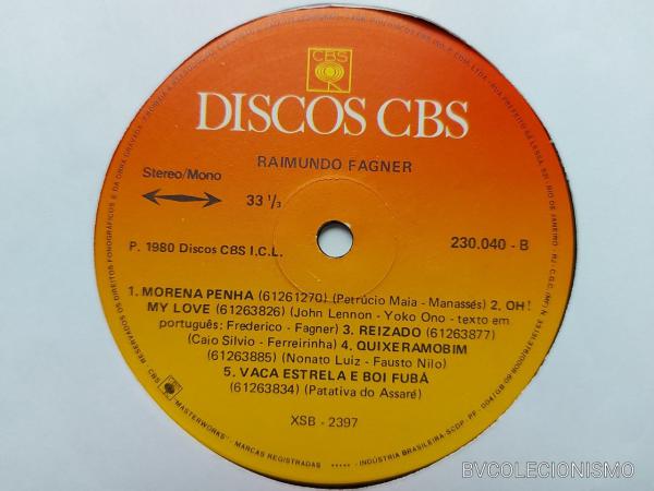 Raimundo Fagner - Romance No Deserto LP (VG/VG) .*