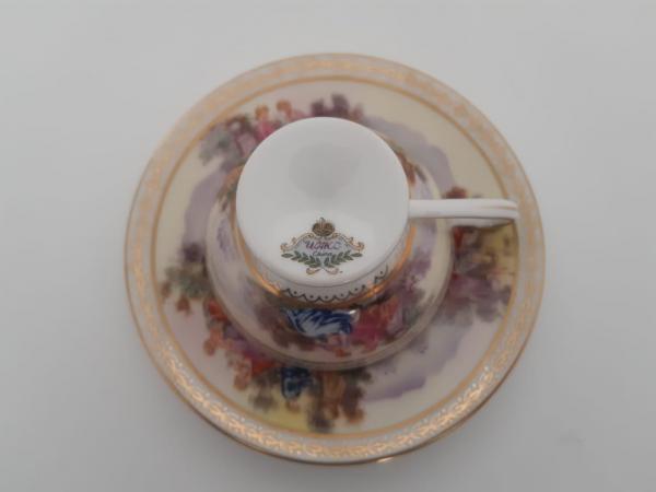 Antigo conjunto japonês para café em finíssima porcelan