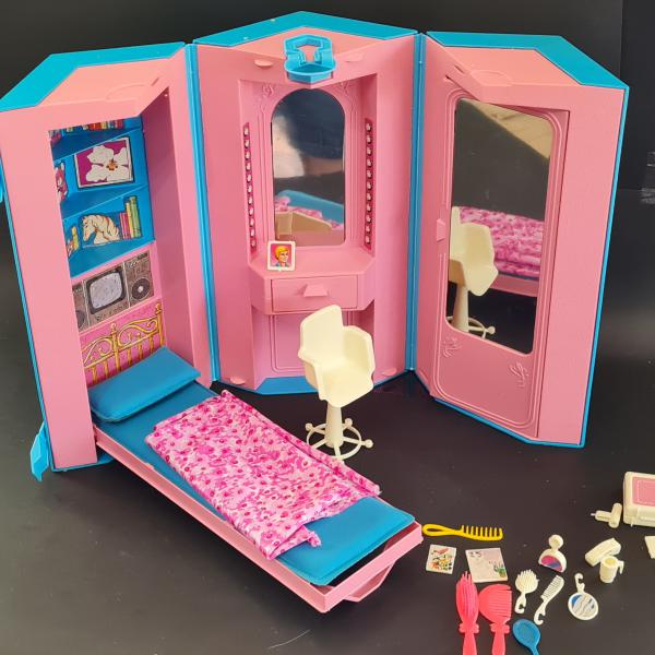 Casa da Barbie Estrela com móveis e acessórios Anos 80 