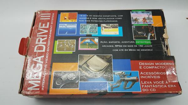 Mega Drive 3 Clone Mega Game com 123 Jogos na Memoria