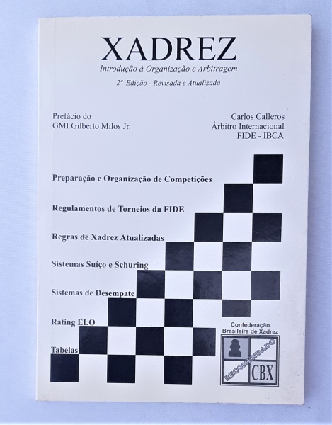 Livro Xadrez - Introdução à organização e arbitragem, d