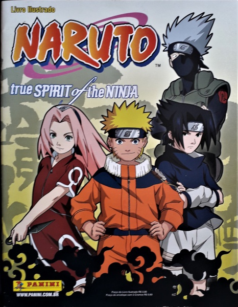 ALBUM FIGURINHAS NARUTO TRUE SPIRIT OF THE NINJA - COMP