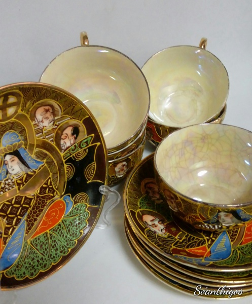 Antigo jogo de chá porcelana real ( porcelana fina do Brasil