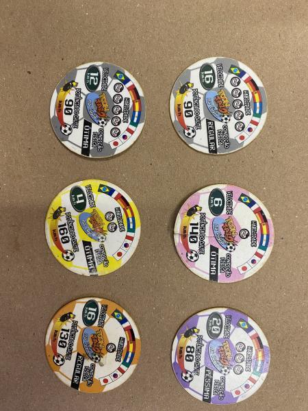 Tazos Cartoon Network Copa futebol (Kit com os 8)