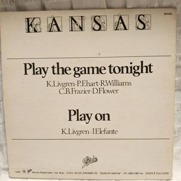 Play The Game Tonight - Kansas (1982) 