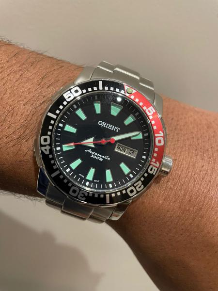Orient poseidon-diver coke.Número de referência 469ss039-Caixa de
