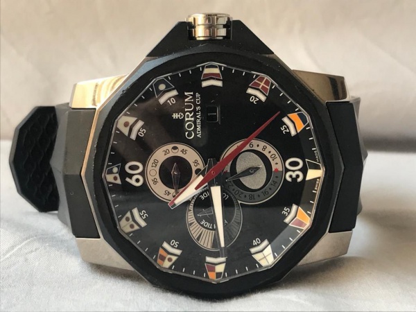 Rel gio CORUM ADMIRAL S CUP caixa de a o e cer mica 44 mm