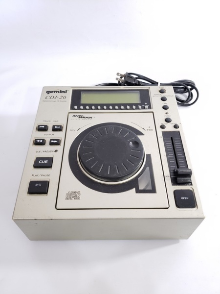 人気モデル GEMINI CDJ-20 CDプレーヤー Profissional CD Player CDJ-20 Gemini, precisa de ajuste