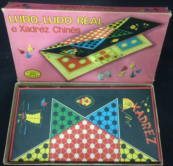 Antigo jogo de Ludo, Ludo Real e Xadrez Chinês, marca E