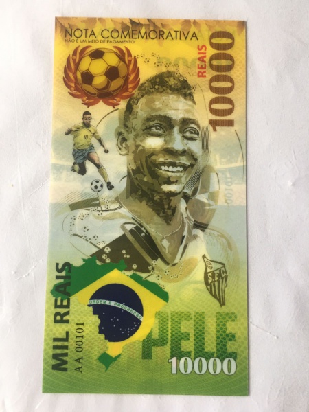 Ideia de Nota de 10 Reais em homenagem ao Pelé. : r/brasil