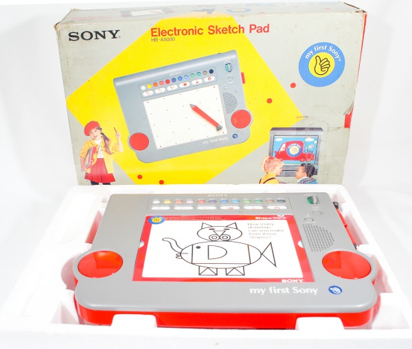 Antigo My First Sony, Electronic Sketch Pad HB-A5000 da Sony na