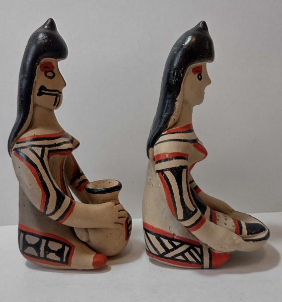 Arte Indígena - Karajá | Ceramistas | Par de Esculturas em