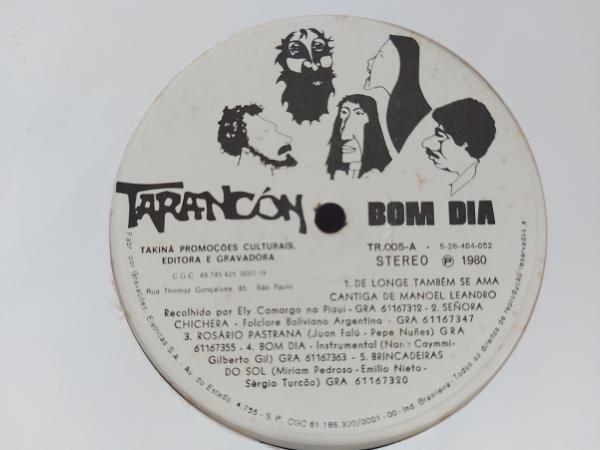 LP Tarancón, Bom dia. Mídia NM, Capa e encarte EX. 1980