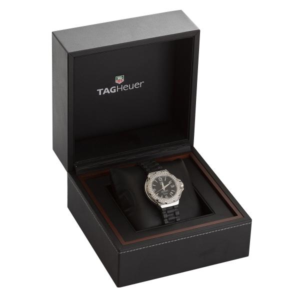 TAG HEUER. Rel gio F1 Diamond de a o e borracha com 0 7