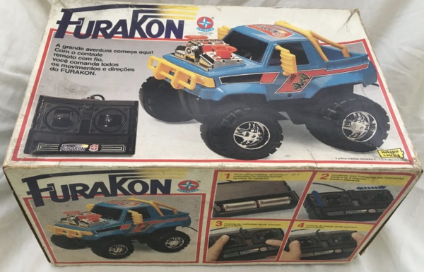 Brinquedo Antigo Carro Controle Remoto Furakon Da Estrela