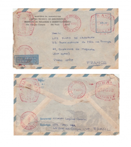 Hist ria Postal Envelope do Minist rio da Aeron utica