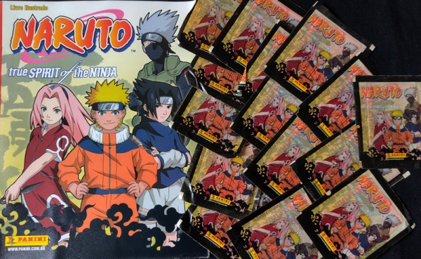 ALBUM FIGURINHAS NARUTO TRUE SPIRIT OF THE NINJA - COMP