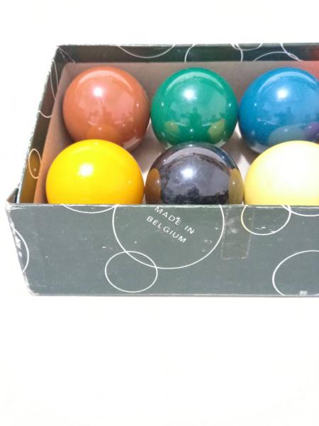 Jogo de bolas belgas, para bilhar/sinuca, composto por