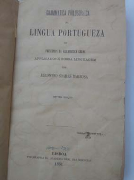 PDF) Grammatica Philosophica da Lingua Portugueza ou Principios da