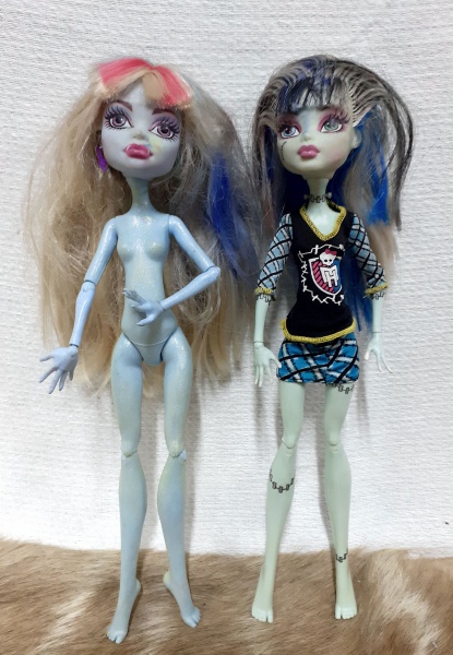 MONSTER HIGH, par de bonecas em vinil