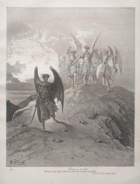 Illustration from John Miltons Paradise Lost, 1866