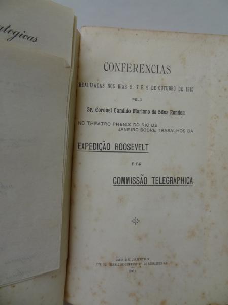 RONDON, Candido Mariano da Silva. CONFERENCIAS REALIZAD